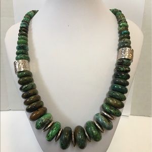Hubei Turquoise w/ Sterling Silver Necklace